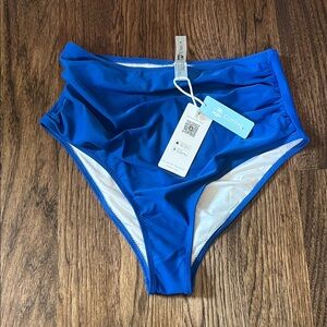 Cupshe Royal Blue Bikini Bottom New with Liner and Tags